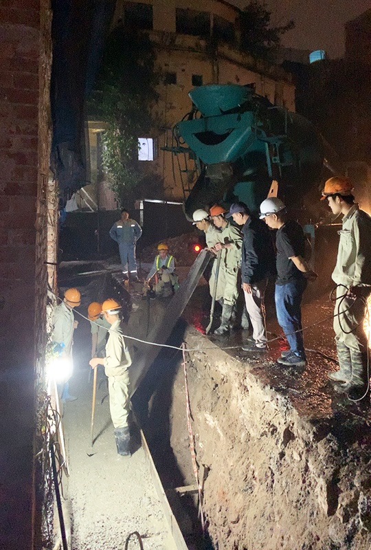 Biện pháp xử lý chống lún nghiêng của thần đèn xử lý lún nghiêng 4 Quy trình chống lún nghiêng của thần đèn xử lý lún nghiêng
