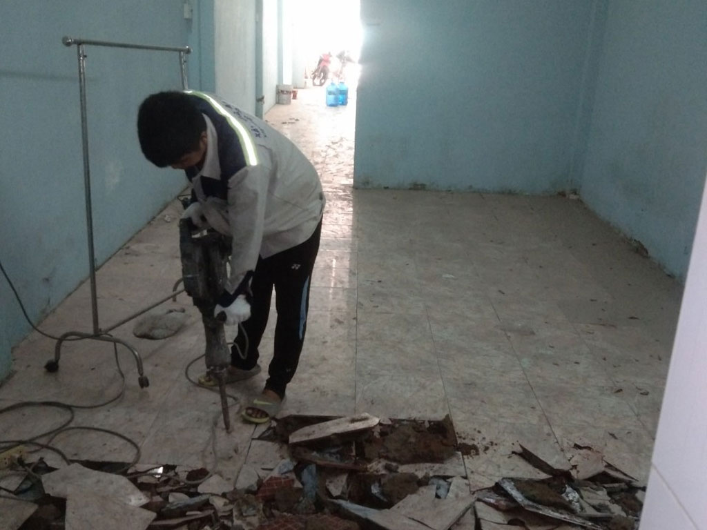 Cách xử lý nền nhà bị trũng đơn giản và hiệu quả