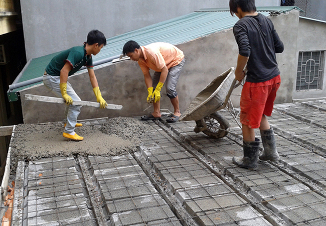 Các bước thực hiện khi nâng tầng cho nhà móng yếu