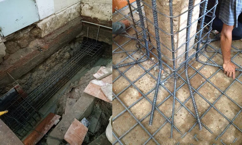 Các giải pháp gia cố móng nâng tầng hiệu quả