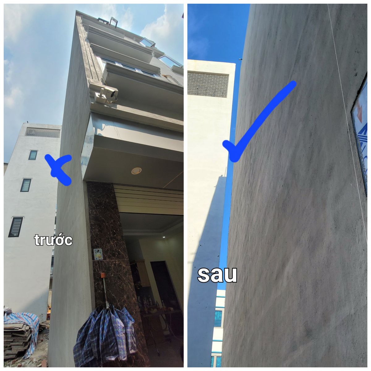 Sửa nhà bị lún nghiêng