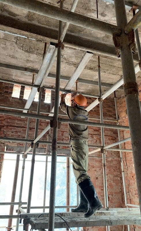 Quy trình chống lún nghiêng nhà đảm bảo an toàn kết cấu